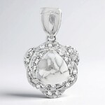 Ciondolo in argento con Howlite
