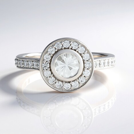 Anello in argento con Zircone