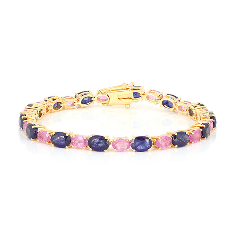 Madagaskar-Saphir-Silberarmband