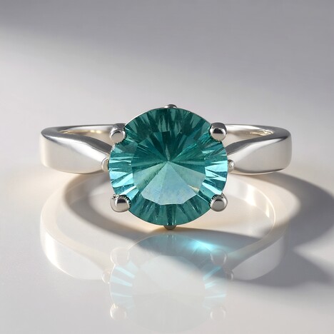 Anello in argento con Fluorite Verde