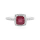 Bemainty Ruby Silver Ring