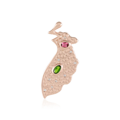 Ciondolo in argento con Diopside Russo (MONOSONO COLLECTION)