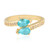 Bague en argent et Apatite bleue