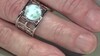 Anillo en plata con Larimar