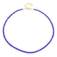 Äthiopischer Blauer Opal-Silberhalskette