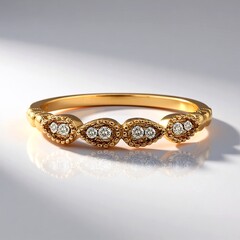 Anello in oro con Diamante Rose de France SI1 di Argyle (Annette)
