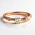 Anello in oro con Diamante Rose de France SI1 di Argyle (Annette)