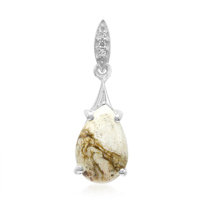 Ciondolo in argento con Magnesite