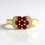 Anello in argento con Spinello Rosso