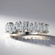 Bague en argent et Topaze blanche