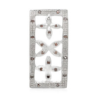 Pendentif en argent et Diamant fantaisie
