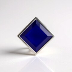 Ciondolo in argento con Calcedonio Blu (MONOSONO COLLECTION)