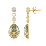 Pendientes en plata con Zircón (Adela Silber)