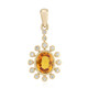 Pendentif en or et Saphir orange de Ban Ka Cha