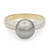 Bague en or et Perle de culture de Tahiti (TPC)