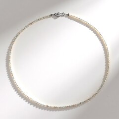 Collana in argento con Topazio Bianco