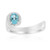 Bague en argent et Apatite bleue (Pallanova)
