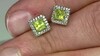 Pendientes en plata con Esfena