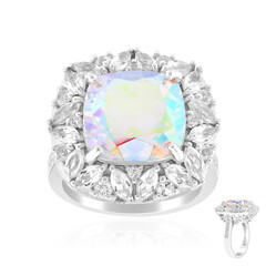 Mondlicht-Quarz-Silberring