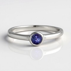 Anello in argento con Tanzanite