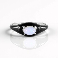 Anello in argento con Opale Australiano