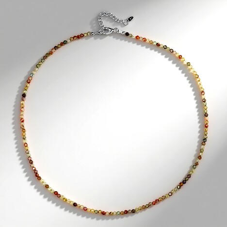 Collana in argento con Zircone Canarino