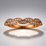 Anello in oro con Diamante Rosa d'Argyle I3 (Mark Tremonti)