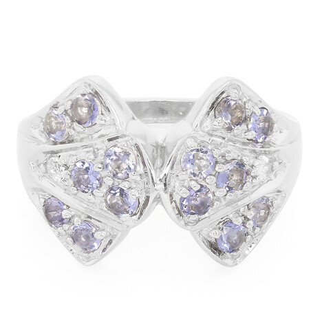 Madagaskar-Iolith-Silberring