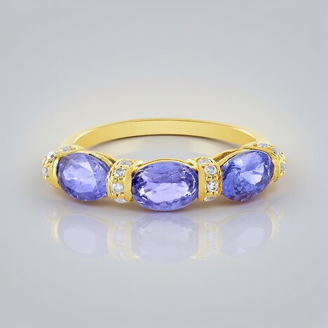 Anello in argento con Tanzanite