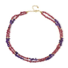 Collana in argento con Ematite Dorata