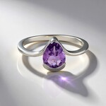 Anello in argento con Ametista