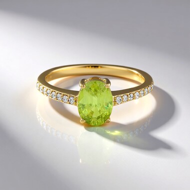 Anello in oro con Sfene (AMAYANI)