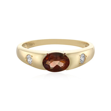 Anello in oro con Pietra del Sole dell'Oregon