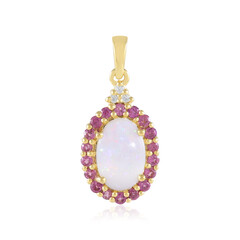 Australischer Opal-Silberanhänger