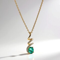 Collana in oro con Smeraldo Zambia AAA (CIRARI)