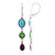 Pendientes en plata con Turquesa azul del Mohave Kingman (Jones Lee)