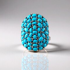 Anello in argento con Turchese Sleeping Beauty (Faszination Türkis)