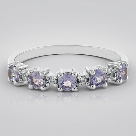 Bague en argent et Tanzanite
