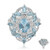 Bague en argent et Topaze bleu ciel