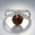 Anello in argento con Ossidiana Mogano