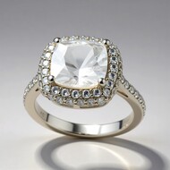 Anillo en plata con Danburita