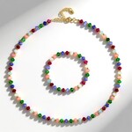 Parure in argento con Quarzo (Adela Silber)