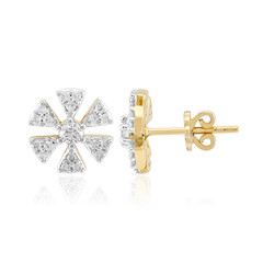 Gouden oorbellen met Diamanten SI1 (G)