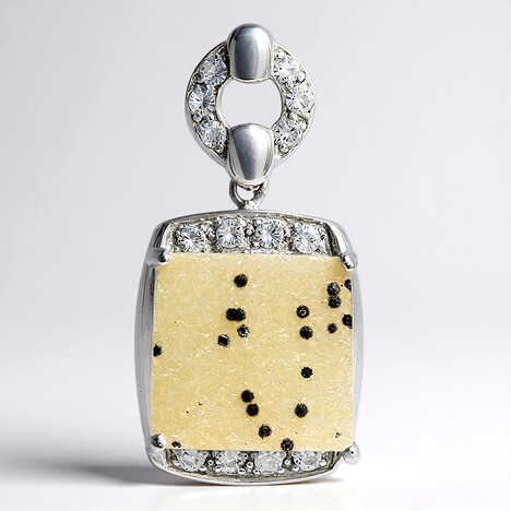 Ciondolo in argento con Agata Glitter