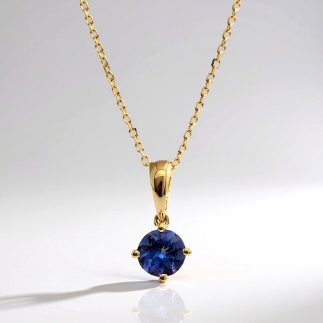 Collier en or et Tanzanite AAA