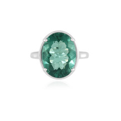 Bague en argent et Fluorite verte