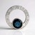 Ciondolo in argento con Topazio Blu Londra (de Melo Essence)