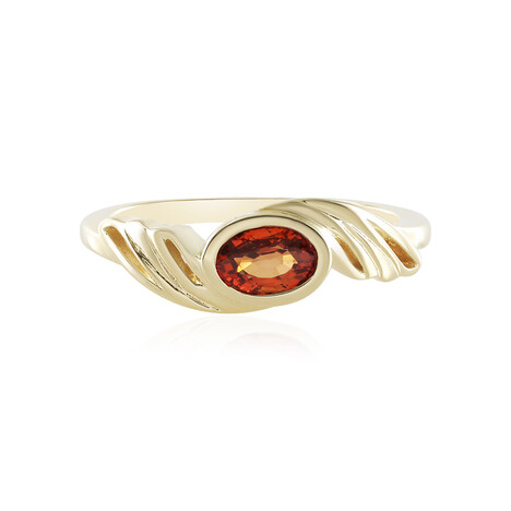 Padparadscha-Saphir-Goldring