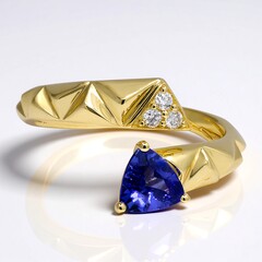 Anello in oro con Tanzanite AAA (CIRARI)