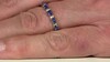 Anillo en oro con Zafiro azul Ceylon